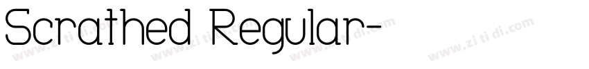 Scrathed Regular字体转换